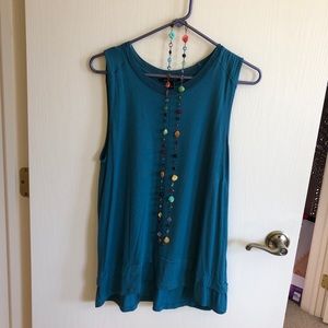 Banana Republic tank top in a deep teal blue